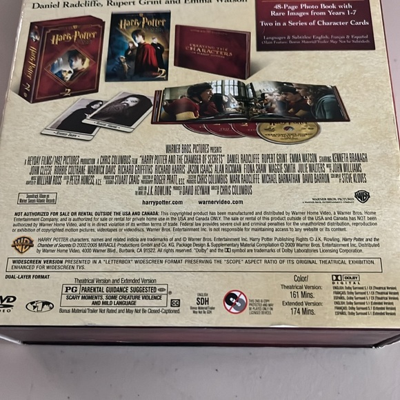 Harry Potter dvd and the chamber of secrets Ultimate edition. Year 2. Used - Picture 5 of 11